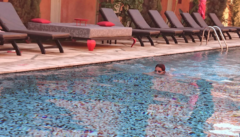 Swimming in Morocco