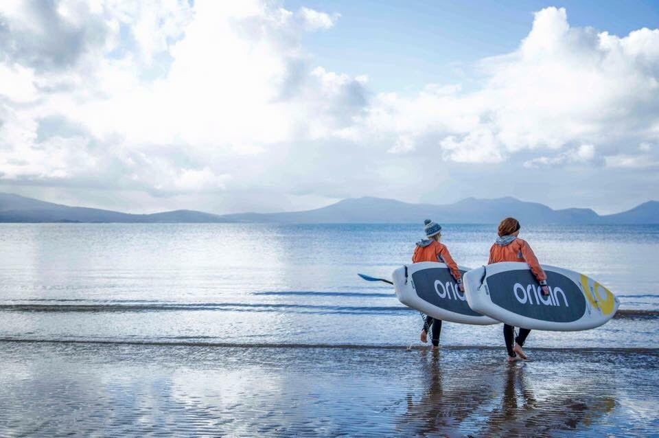 Paddleboarding in beautiful places
