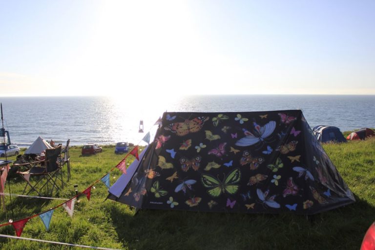 Camping by the sea