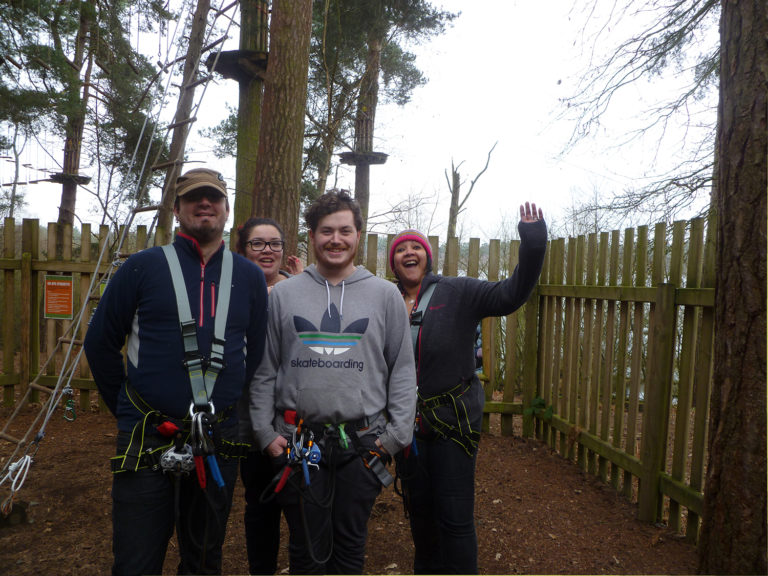Go Ape Tree Top Adventure Delamere Forest Group Selfie