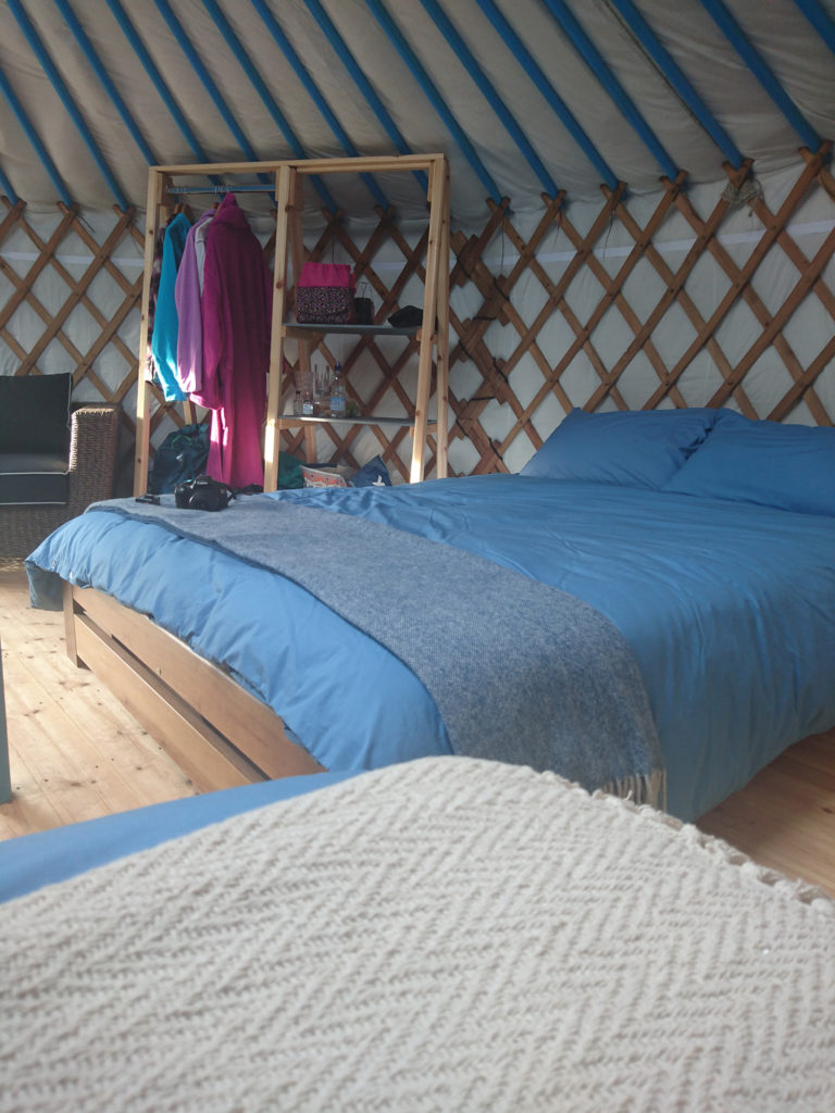 Inside Fir Hill Yurts Cornwall
