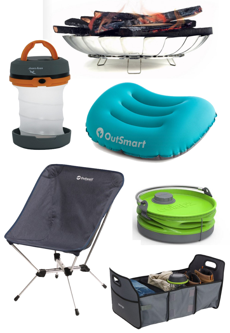 Space saving camping gear