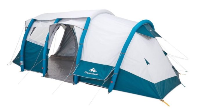 quechua air seconds 4.1 xl family camping tent