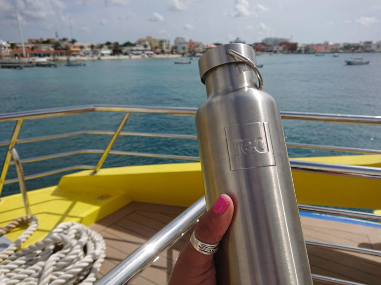 Red Stainless Steel Insulated Drinks Bottle