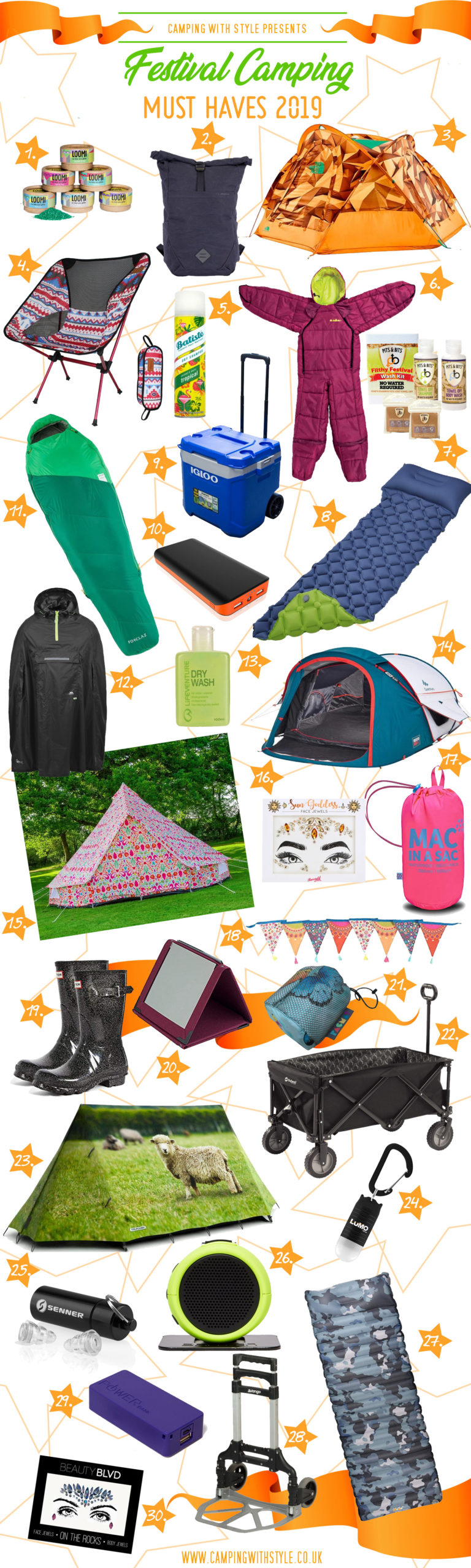 Festival camping must haves 2019