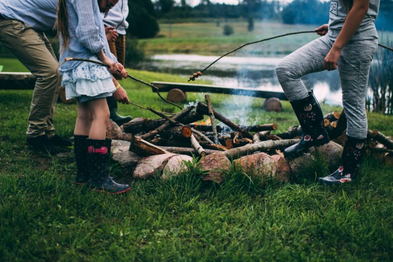 Mindful family camping