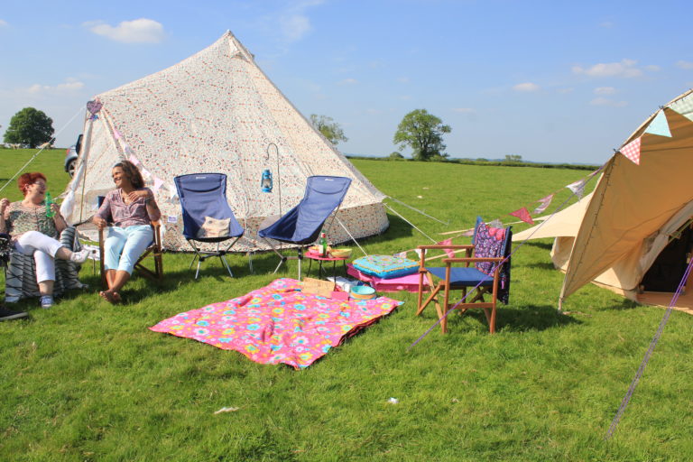 Camping in comfort