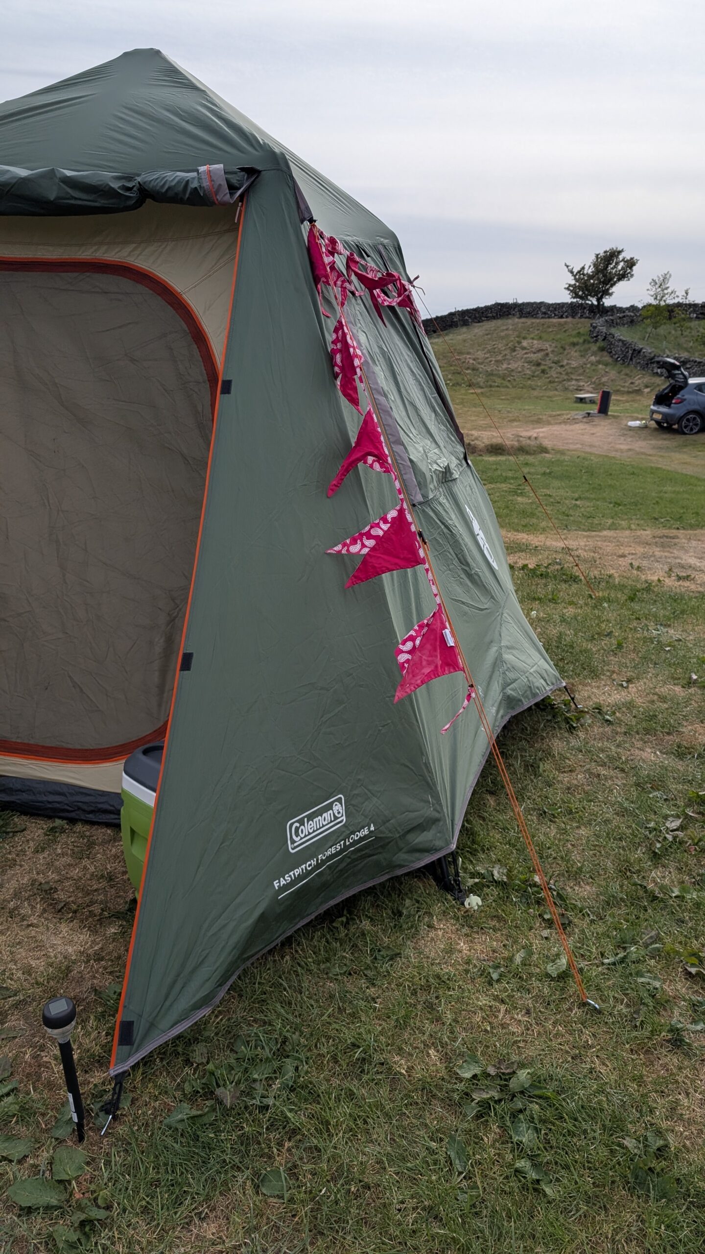 Inside my Coleman Fastpitch Forest Lodge 4 Tent