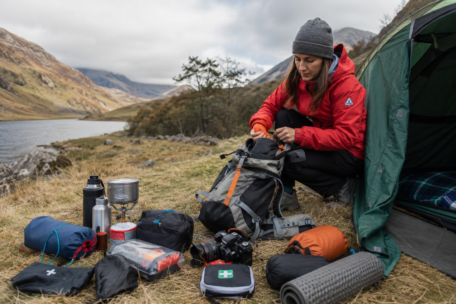 camping packing for the uk