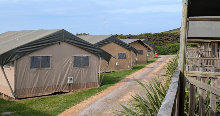 safari tent glamping ruda bay devon