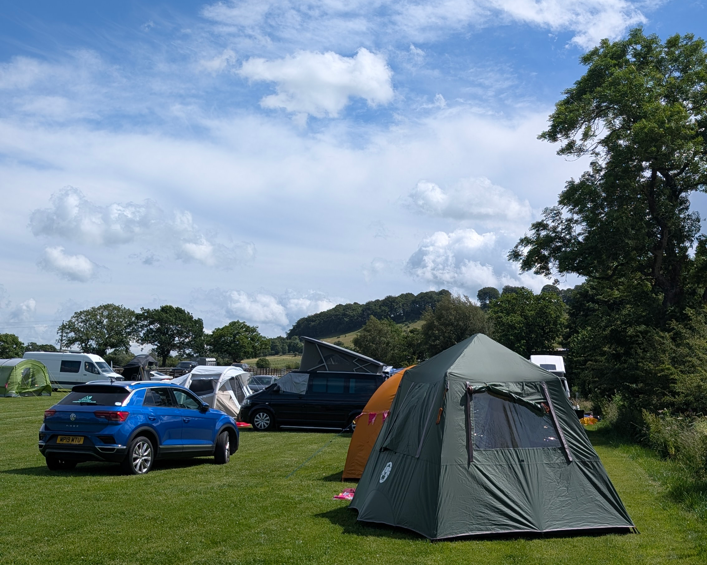 Camping in very hot weather