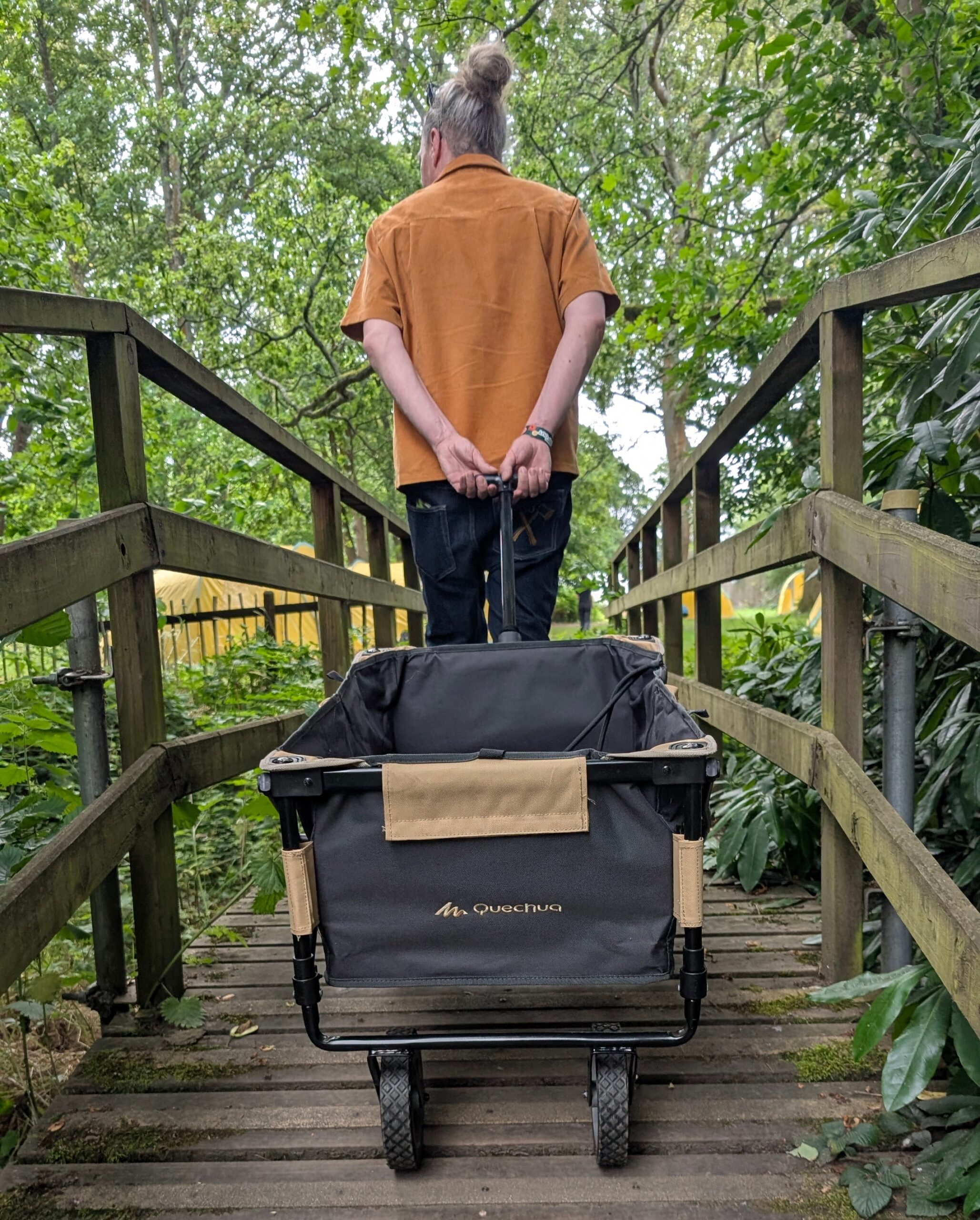 decathlon Quechua folding camping trolley 