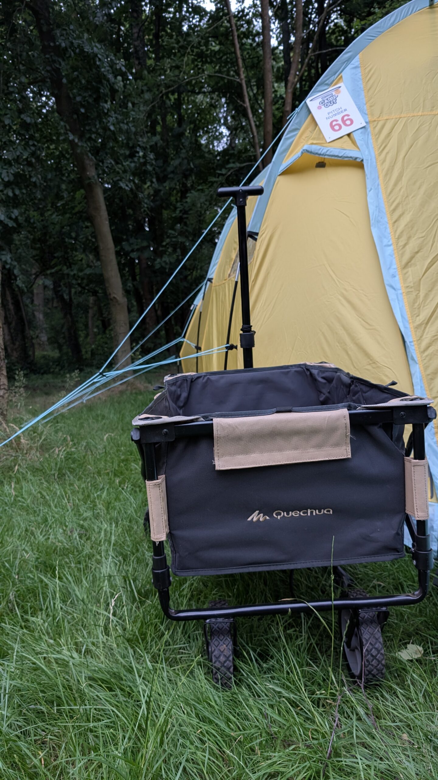 decathlon Quechua folding camping trolley 