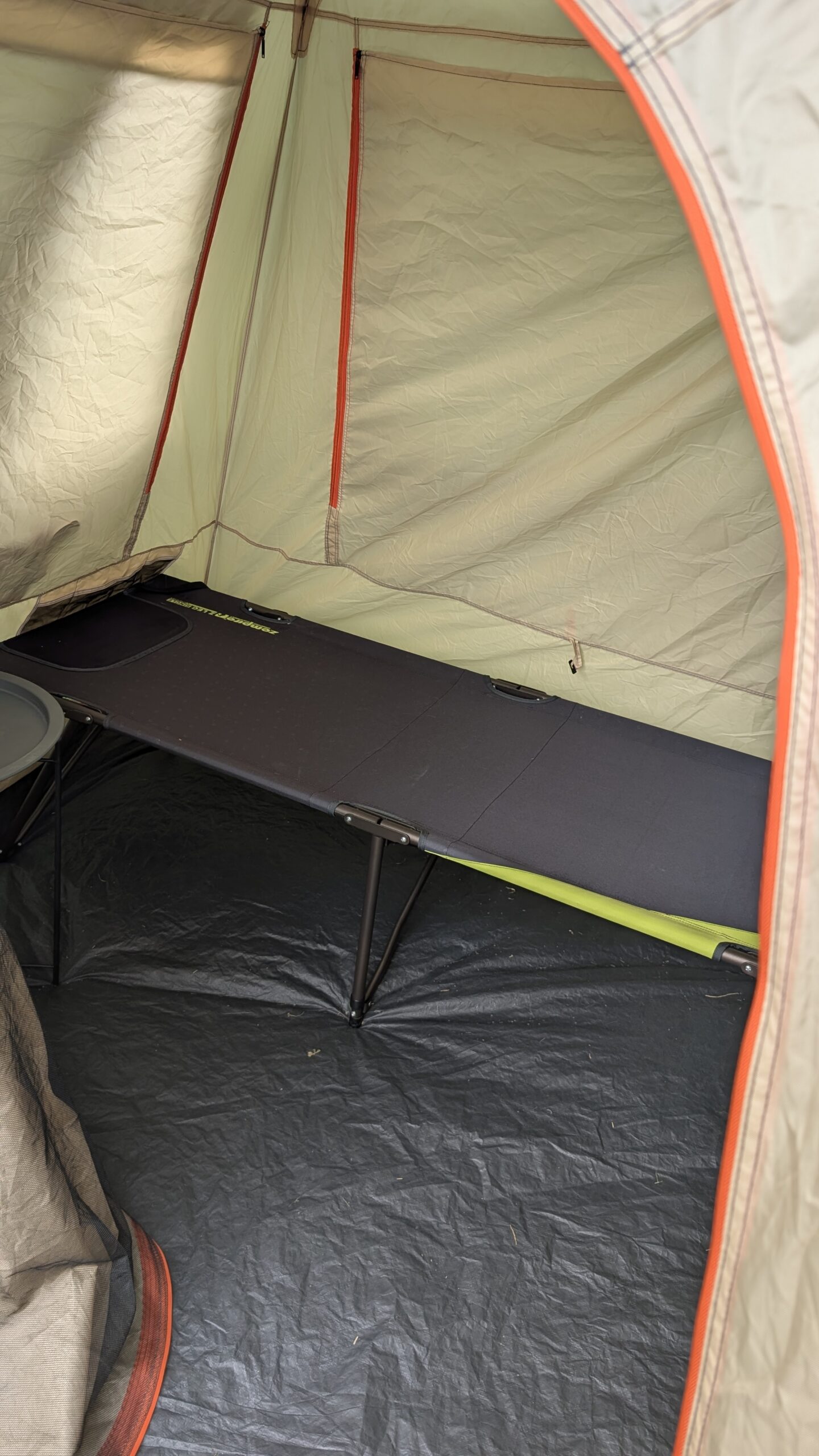 zempire z leg camp bed folding